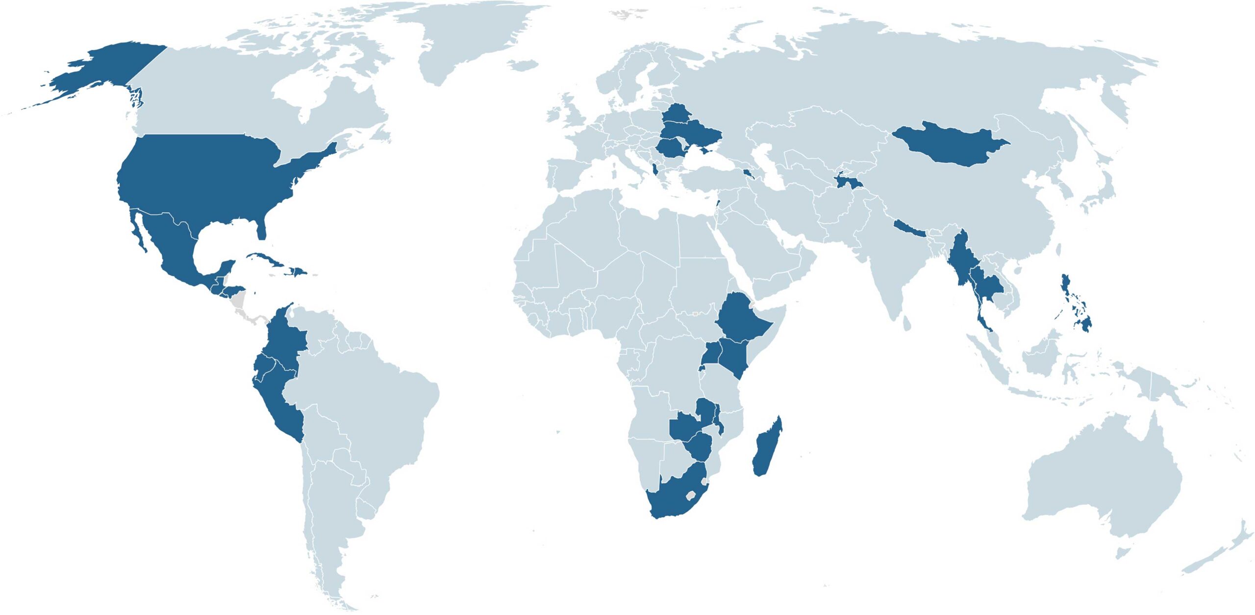 Your Generosity to Children's Hunger Fund at Work World Map