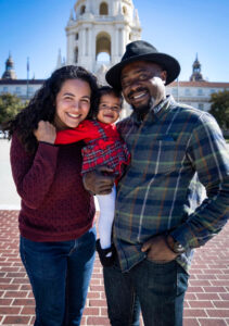 Harold, his wife, Chelsea, and their daugther, Amara