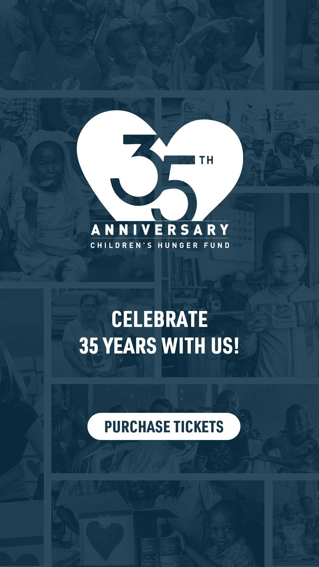 Children's Hunger Fund 35th Anniversary Celebration Ad