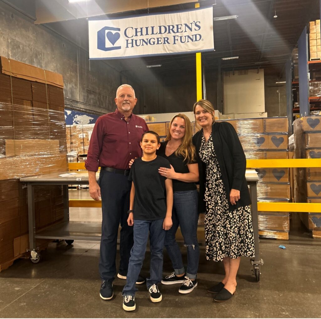Isaac and his mom with Dave and Lynn
