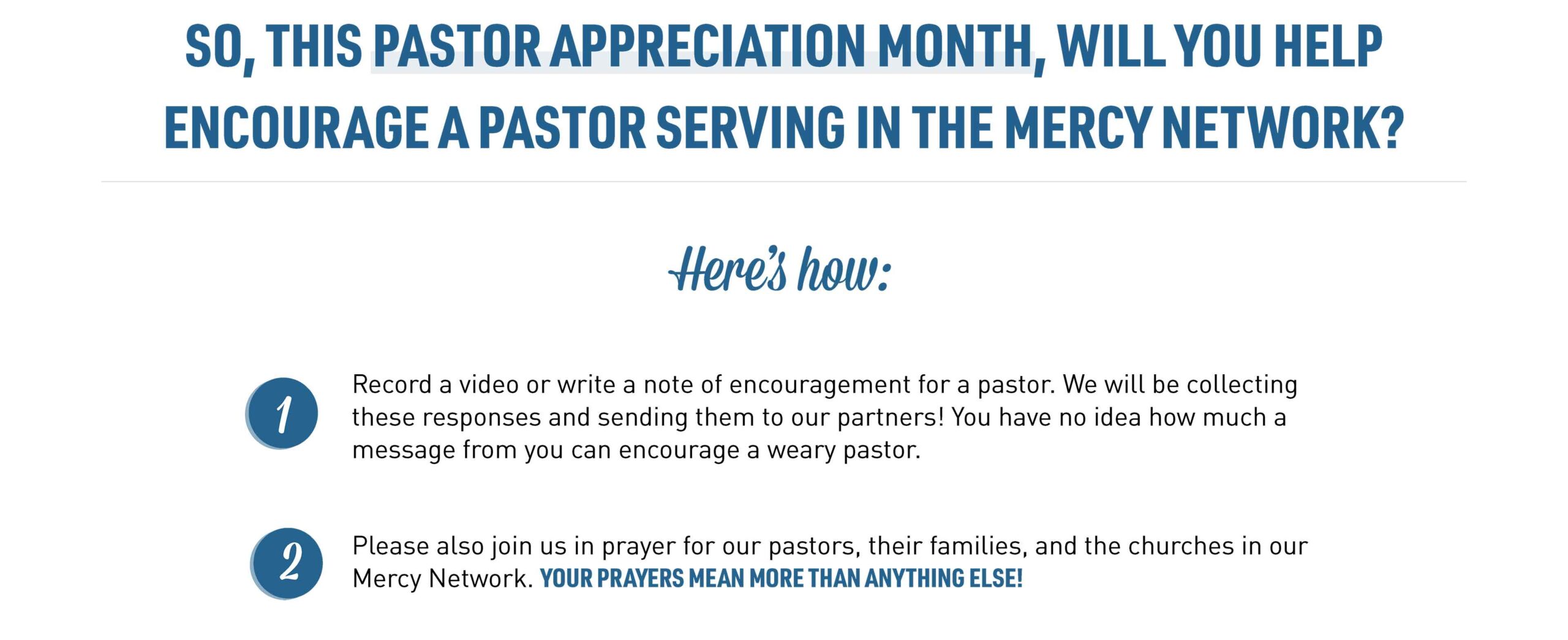 How to Help Encourage Pastors