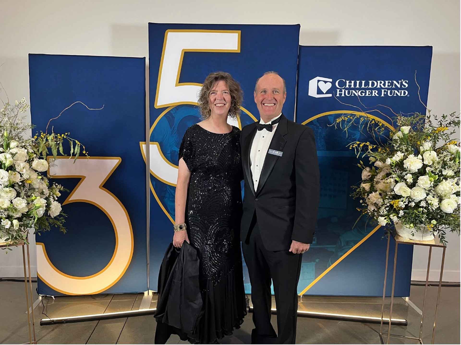 Kristen and Ross Harper at Chilren's Hunger Fund's 35th-Year Anniversary