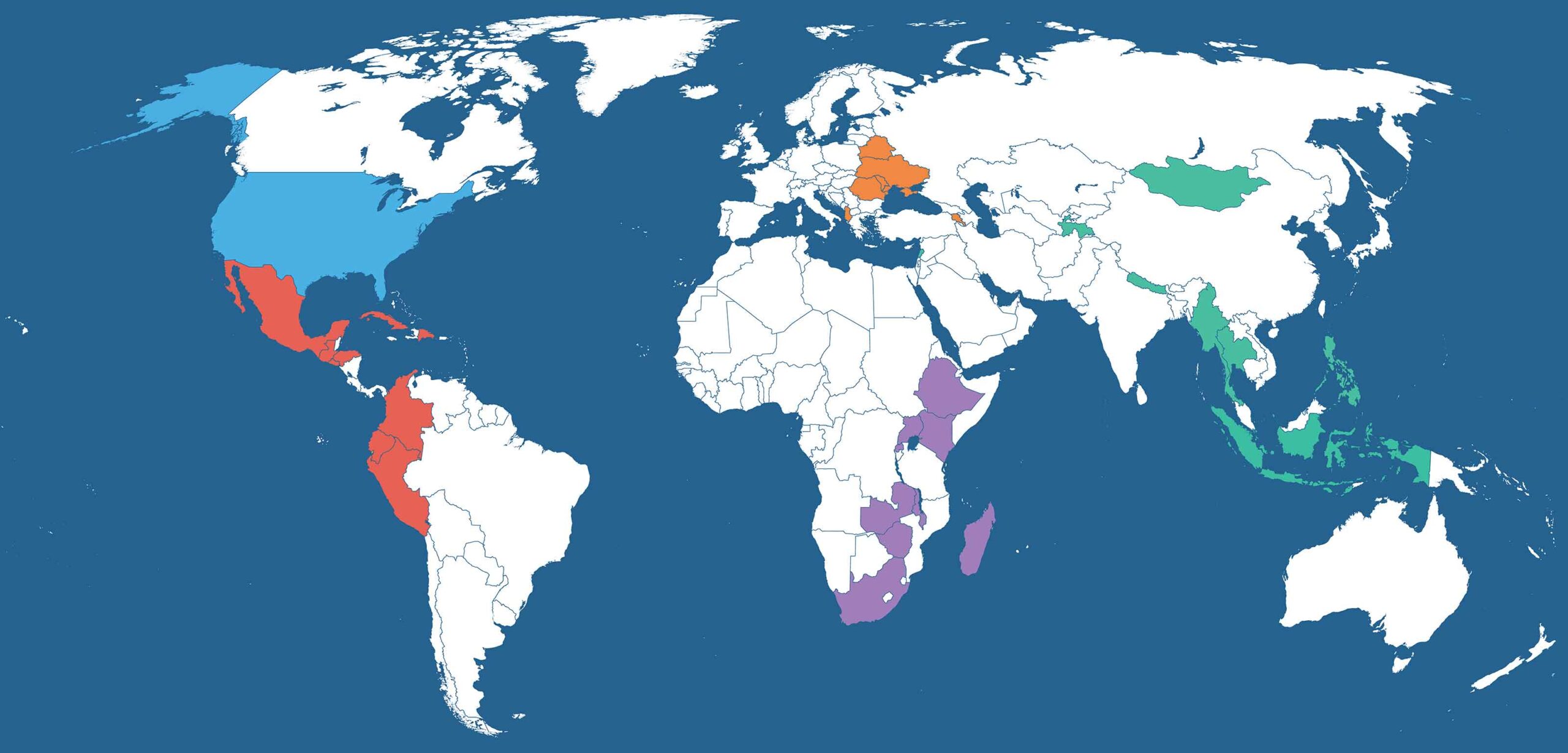 Children's Hunger Fund - Mercy Network Churches Map