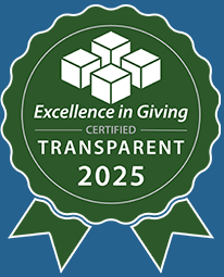 Excellence in Giving Transparent 2025 logo