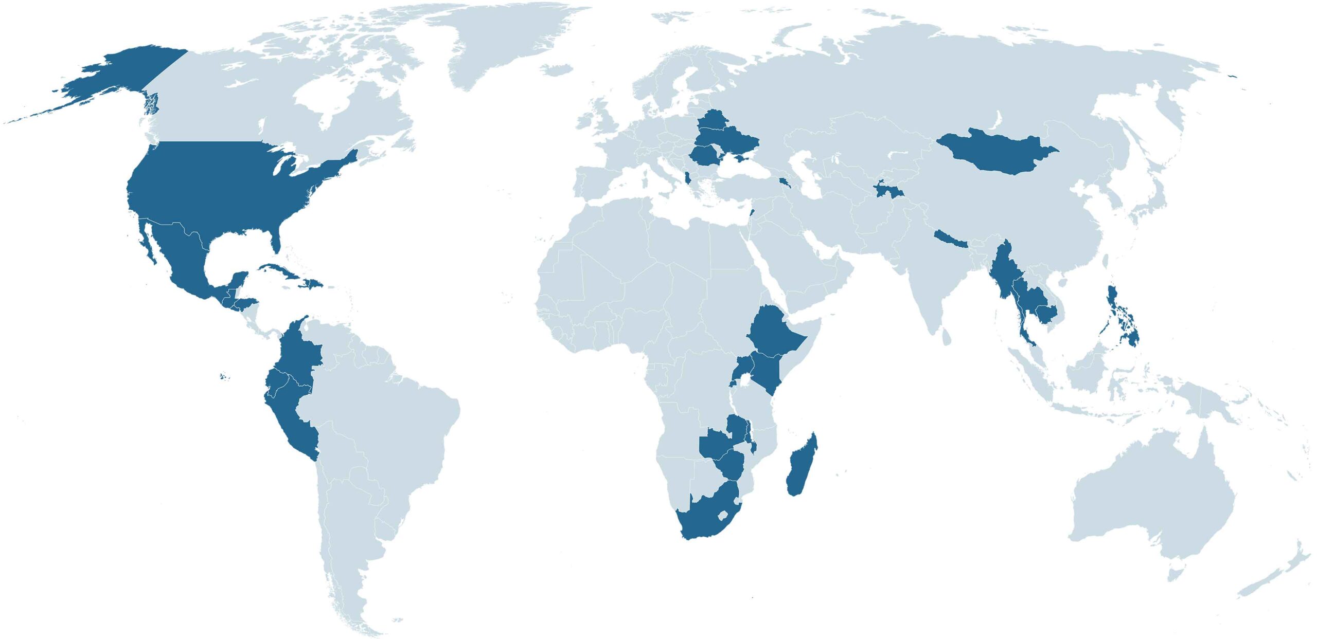 Your Generosity to Children's Hunger Fund at Work World Map