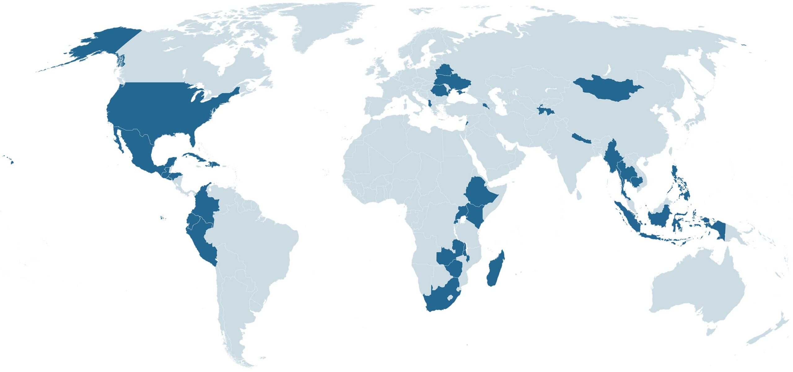 Give: Deliver Hope to Suffering Children and Families Through Children's Hunger Fund Your Generosity to Children's Hunger Fund at Work World Map